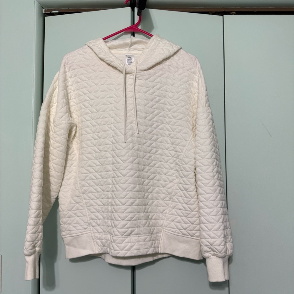 RBX Quilted Cream Hoodie for Women